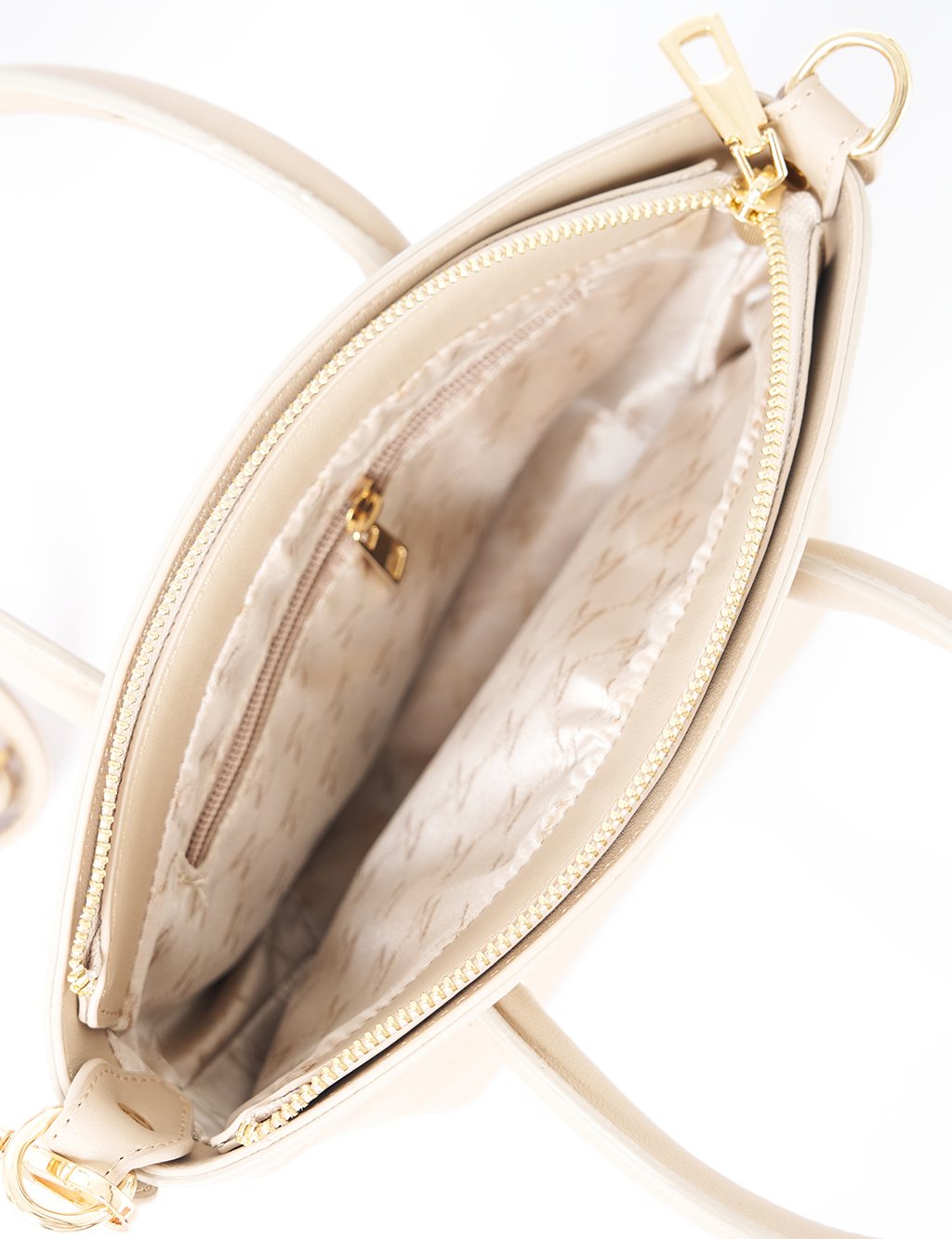 Gold Detaylı Suni Deri Tote Çanta Taş