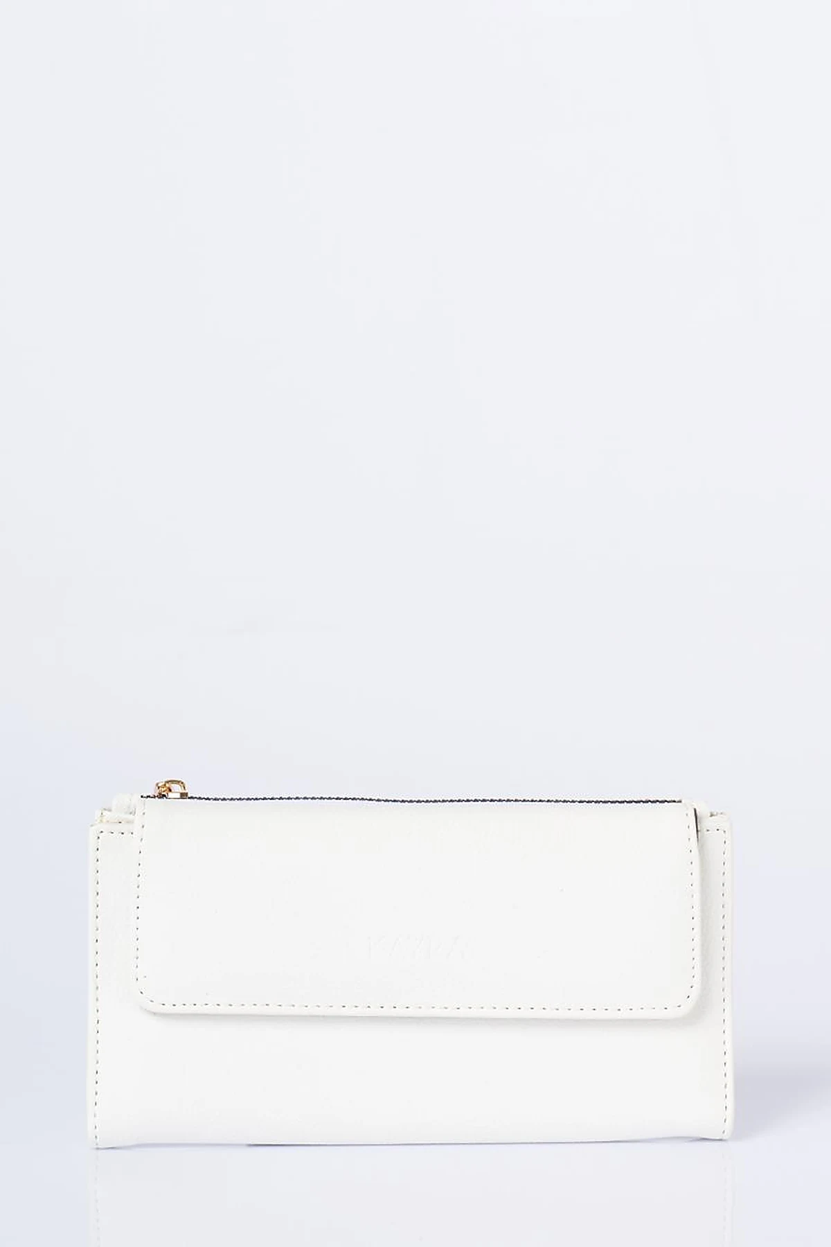 Magnetic Closure Wallet Optical White