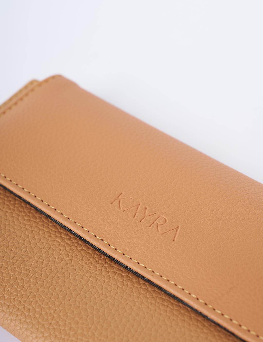 Magnetic Closure Wallet Camel