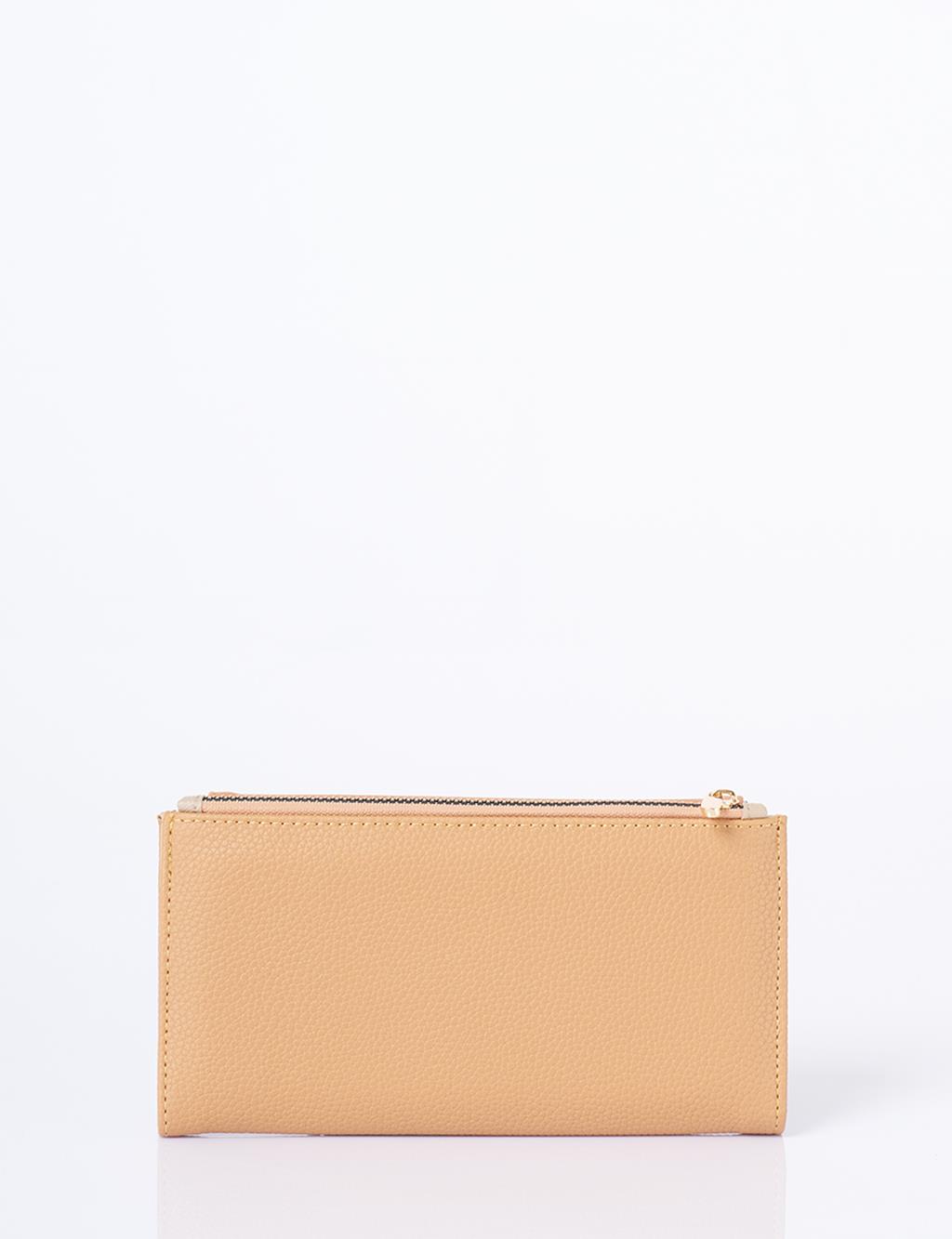 Magnetic Closure Wallet Camel