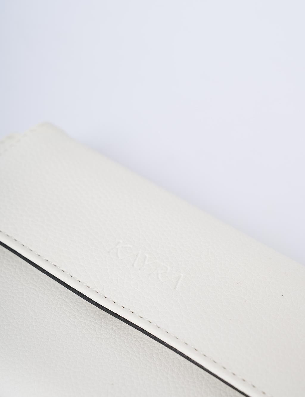 Magnetic Closure Wallet Optical White