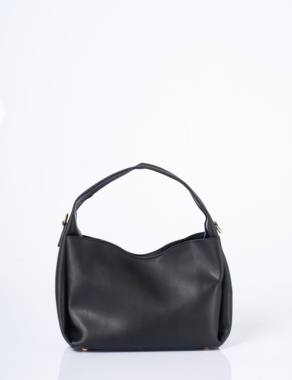 Formlu Shopper Çanta Siyah