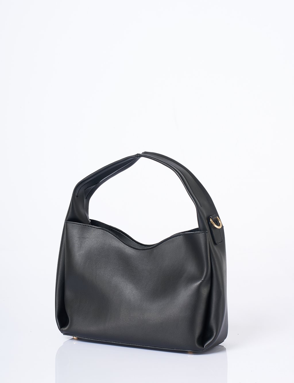 Formlu Shopper Çanta Siyah