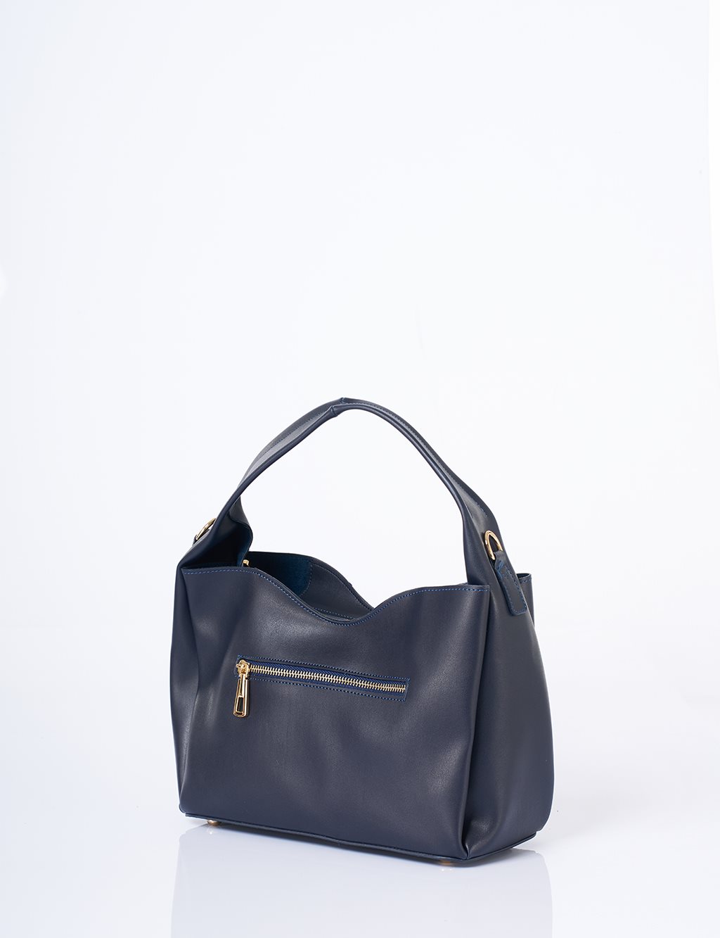 Structured Shopper Bag Navy