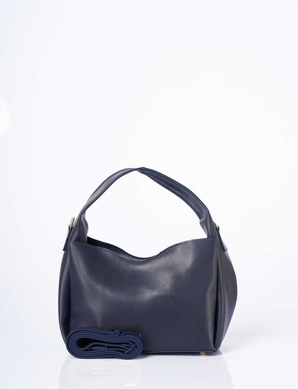 Structured Shopper Bag Navy