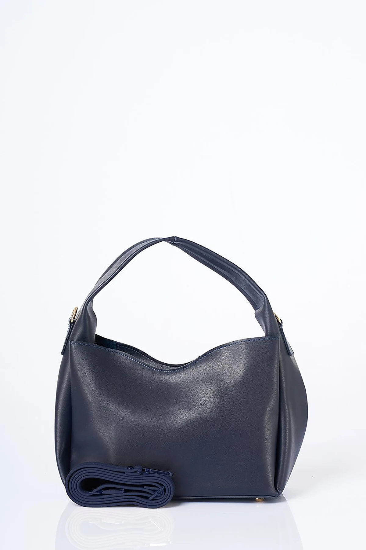 Structured Shopper Bag Navy