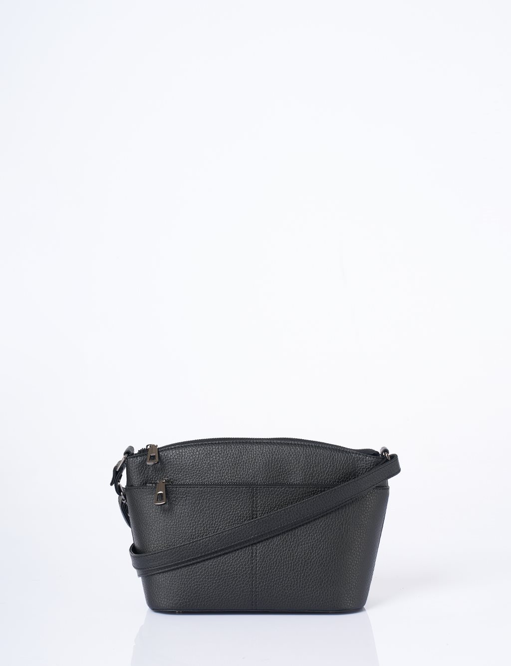 Çok Bölmeli Suni Deri Çanta Siyah