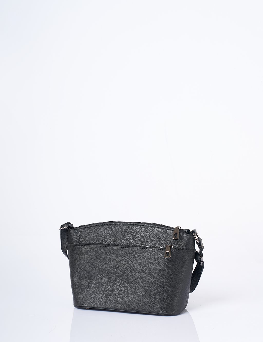 Çok Bölmeli Suni Deri Çanta Siyah