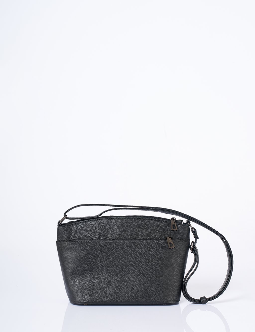 Çok Bölmeli Suni Deri Çanta Siyah