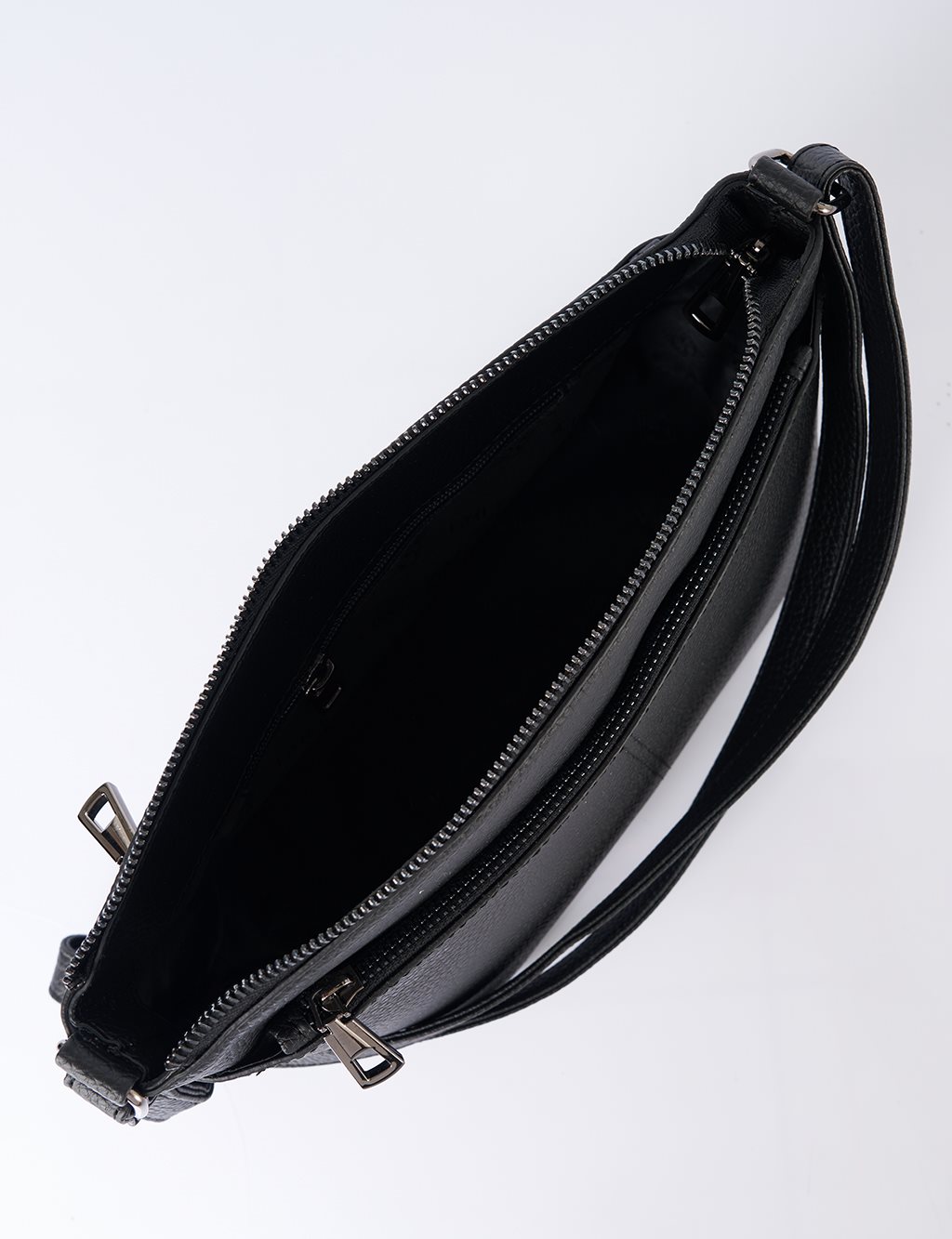 Çok Bölmeli Suni Deri Çanta Siyah