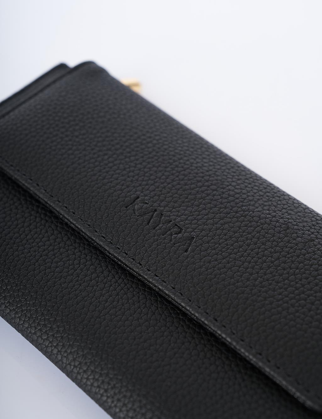 Mıknatıs Kapamalı Cüzdan Siyah