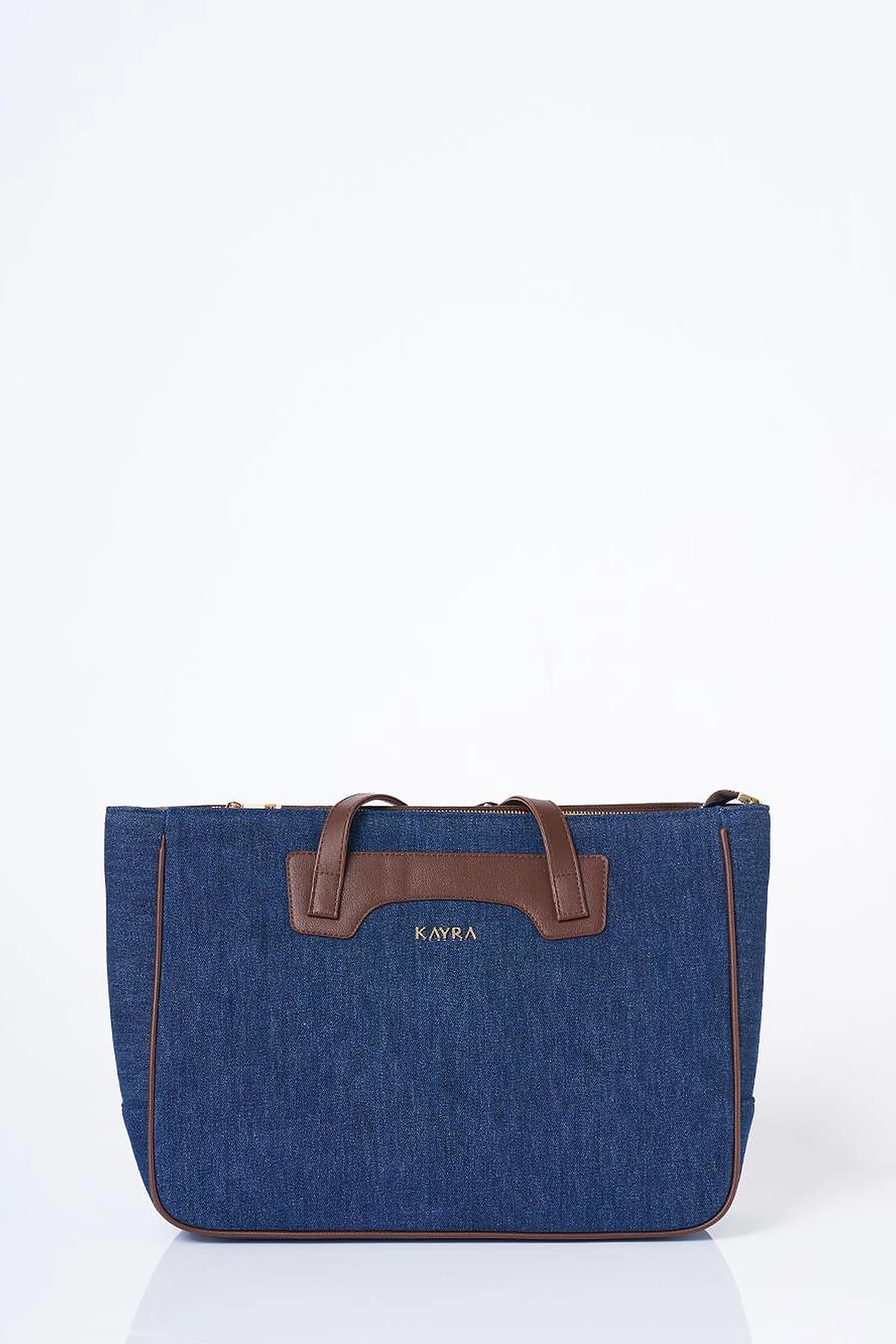 Logo Denim Bag Navy Blue