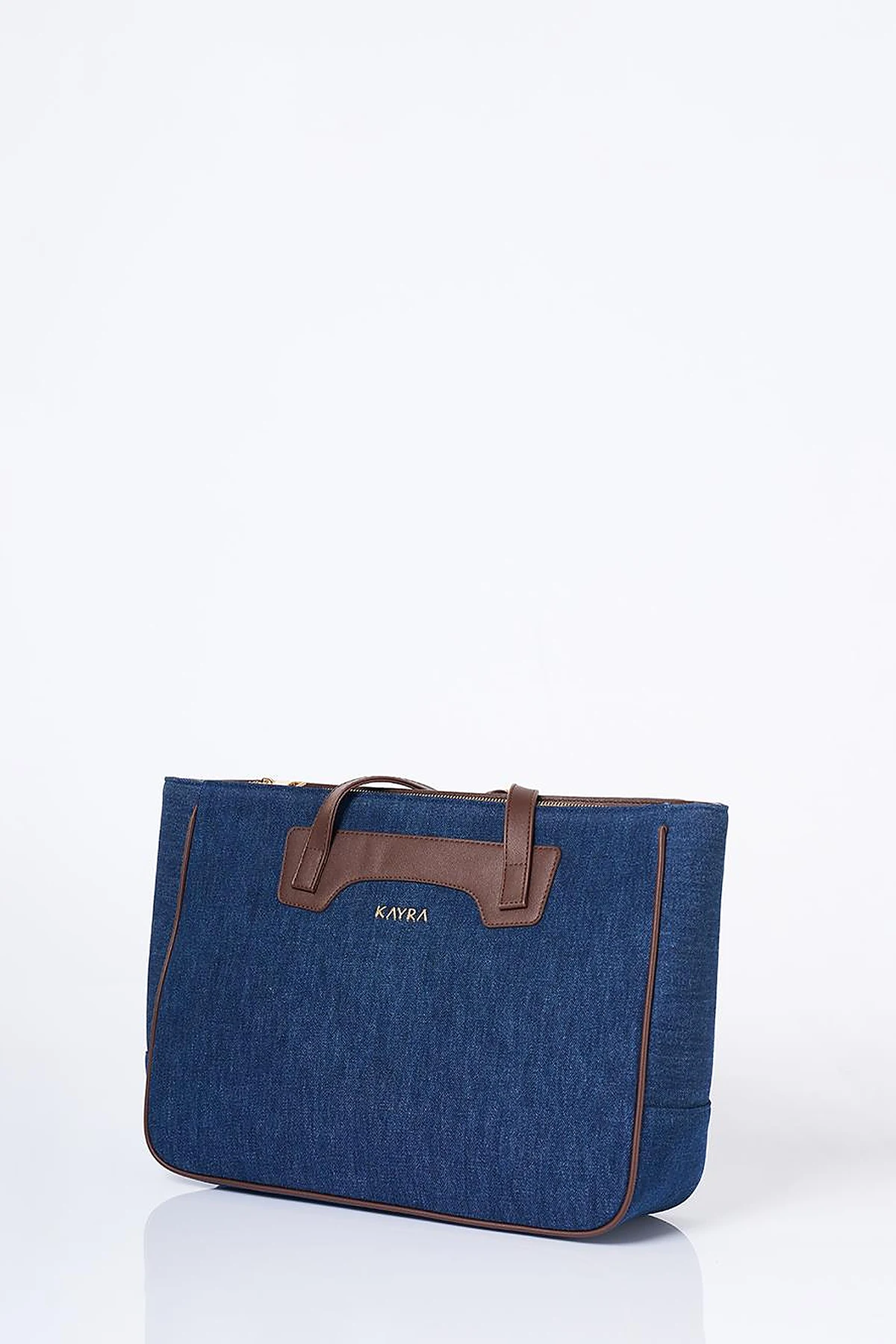 Logo Denim Bag Navy Blue