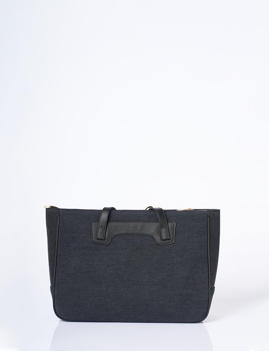 Logo Denim Bag Anthracite