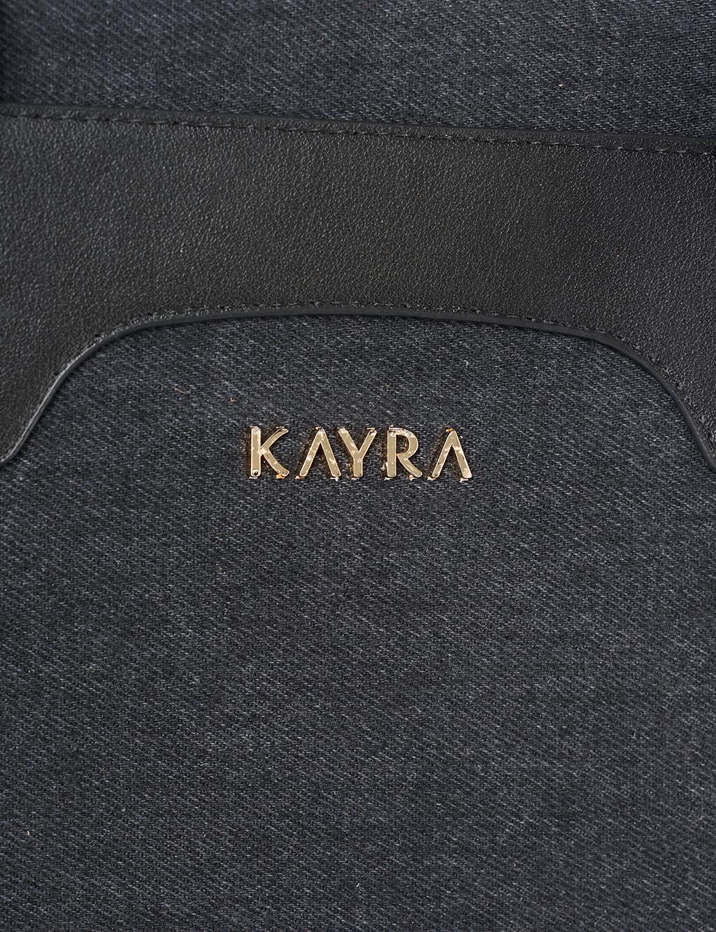 Logo Denim Bag Anthracite