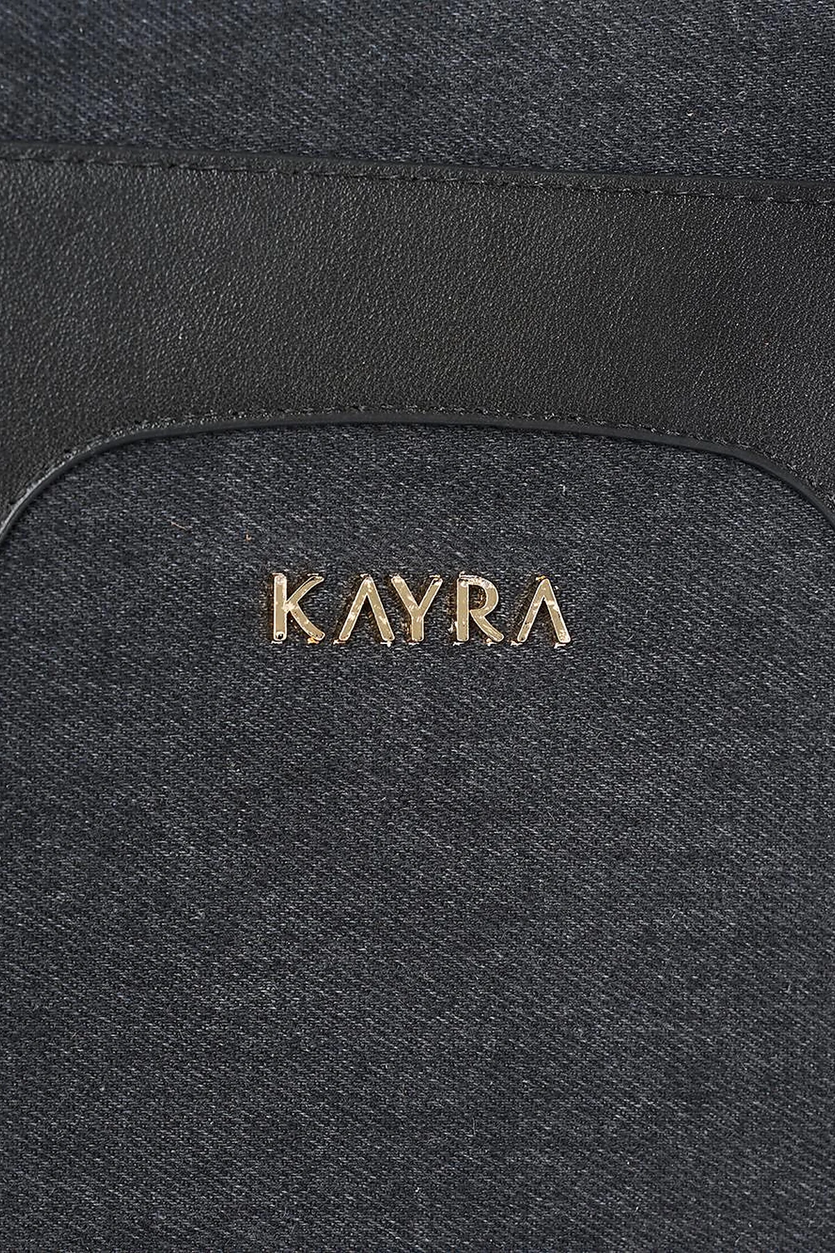 Logo Denim Bag Anthracite