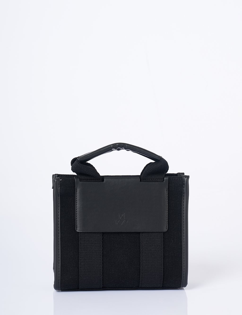 Strap Detailed Denim Bag Grey