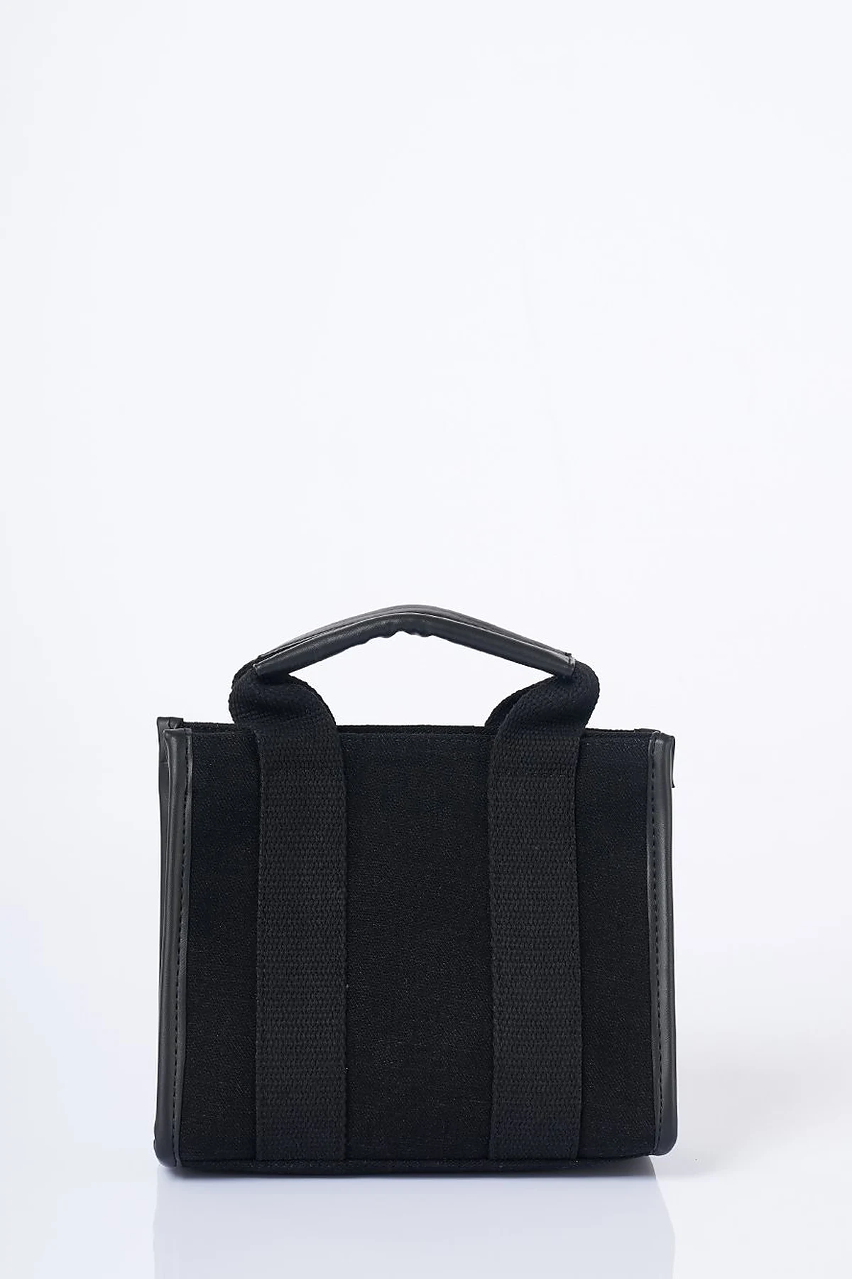 Strap Detailed Denim Bag Grey