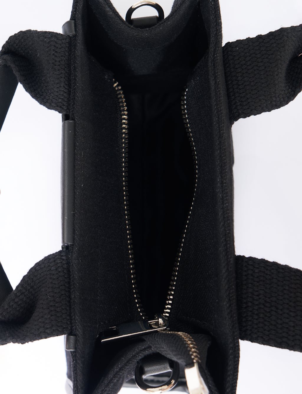 Strap Detailed Denim Bag Grey