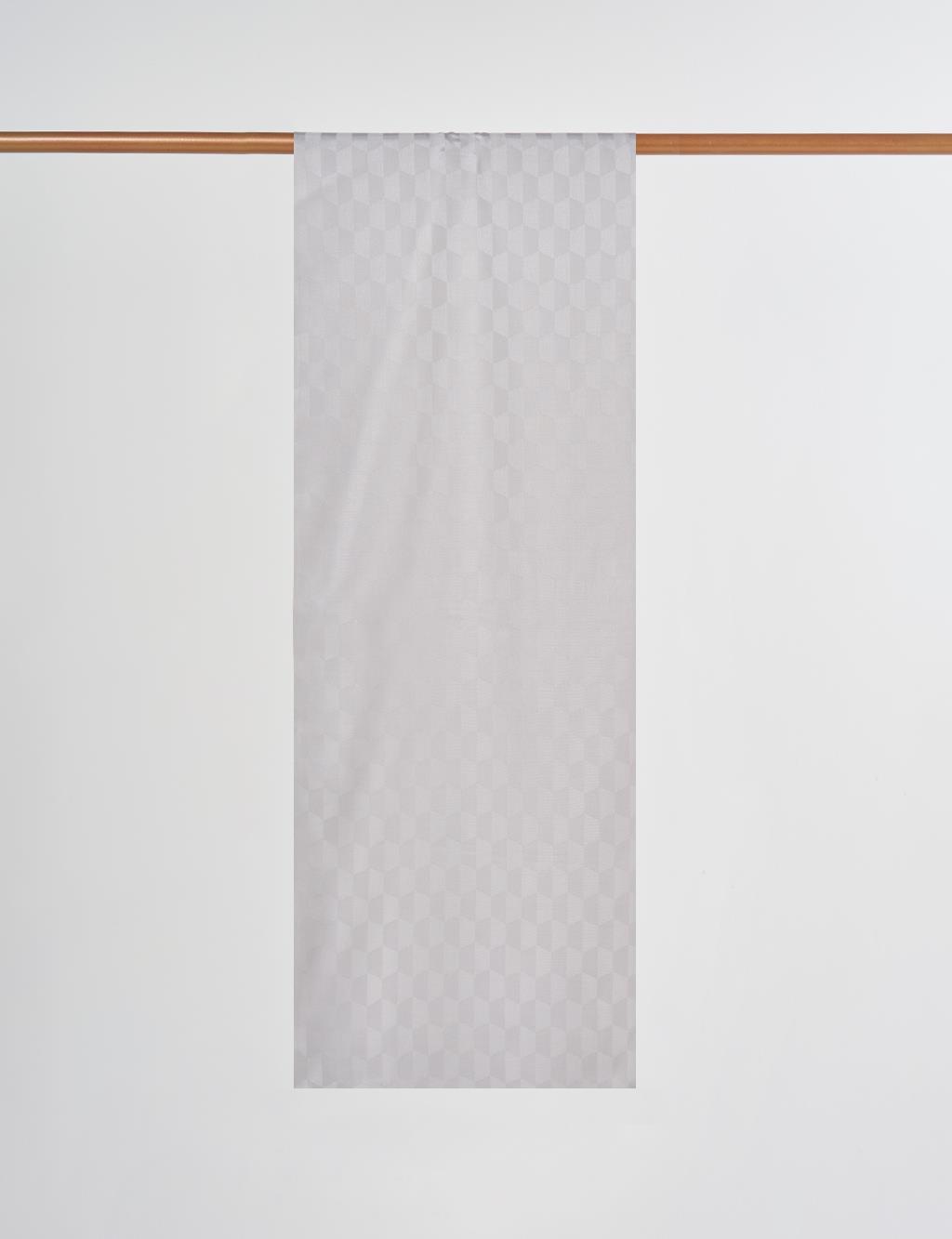 Cocoon Pattern Jacquard Woven Shawl in Silver