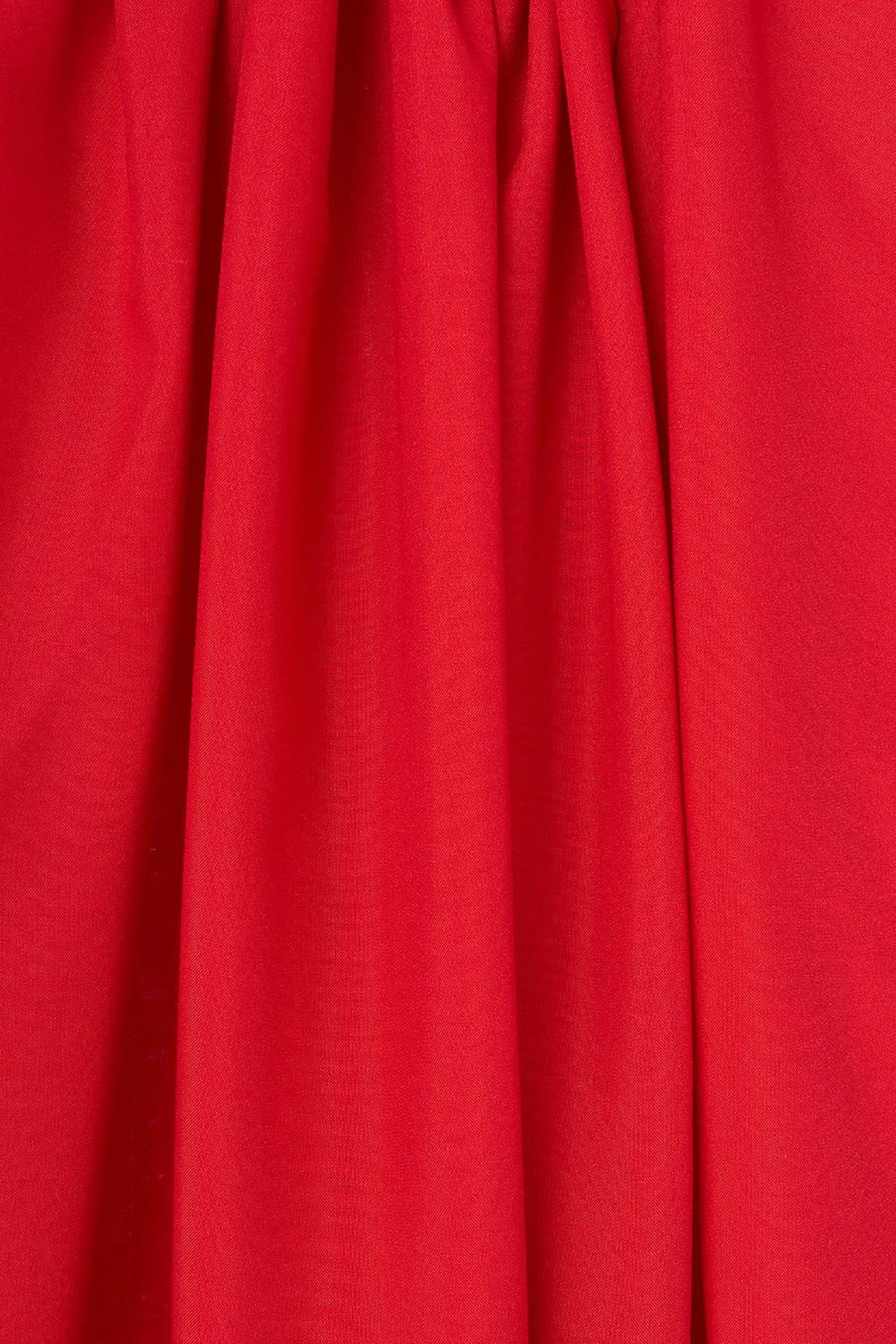 Basic Cotton-Silk-Blend Shawl Red