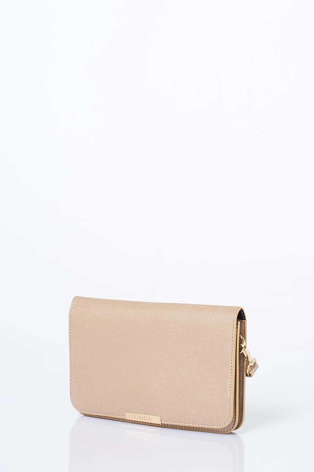 Flap Bag Wallet in Gold