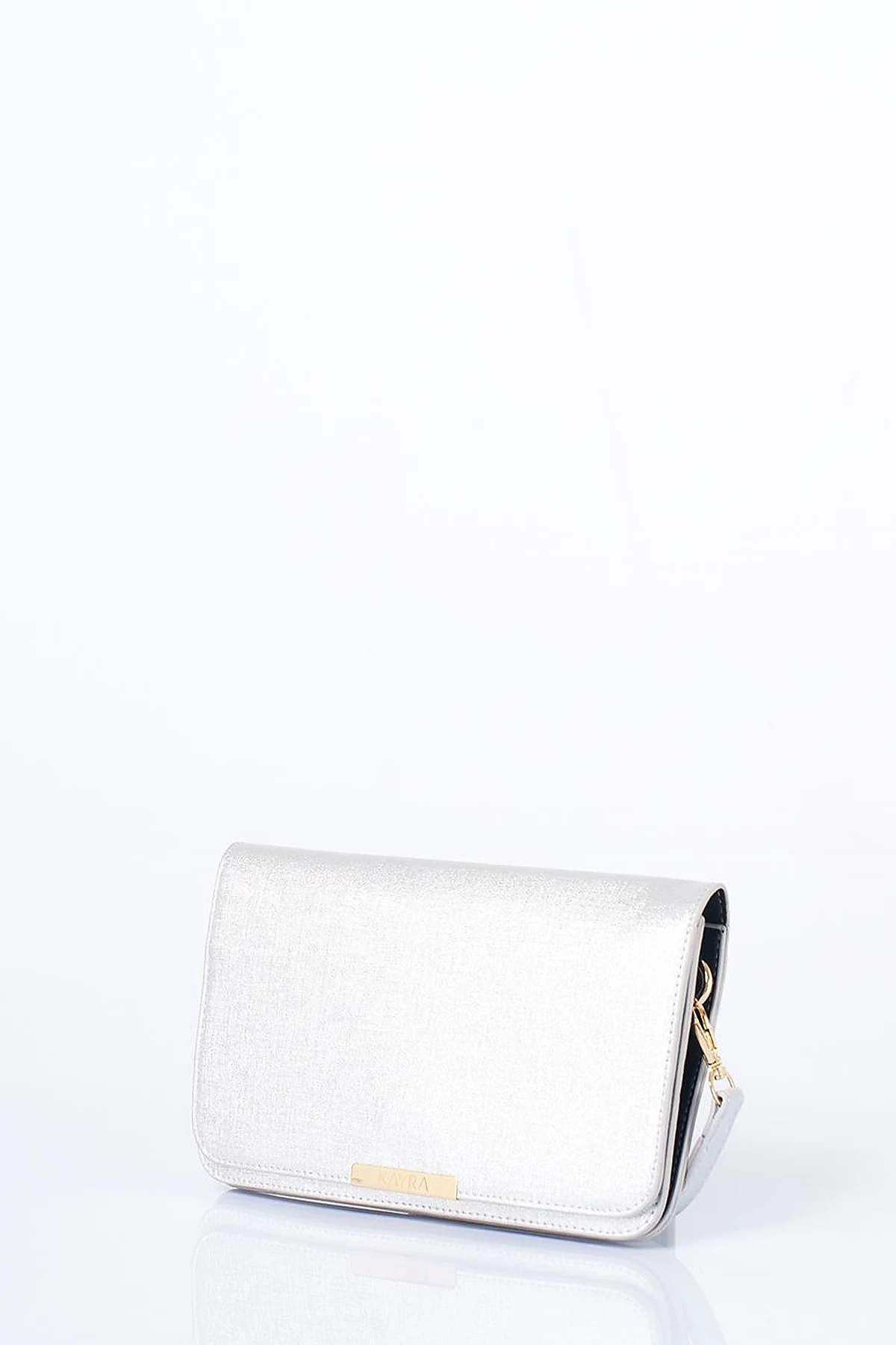 Flap Bag Wallet in Silver