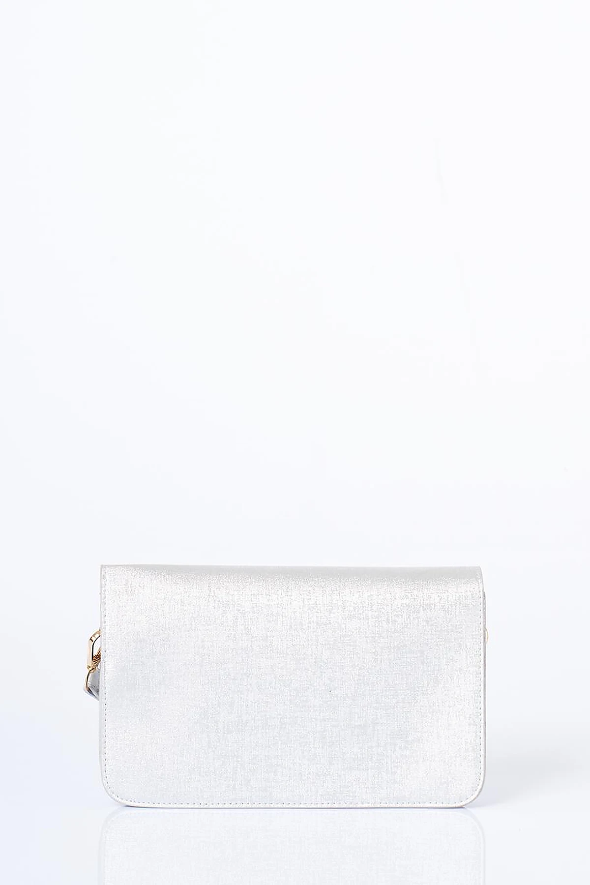Flap Bag Wallet in Silver