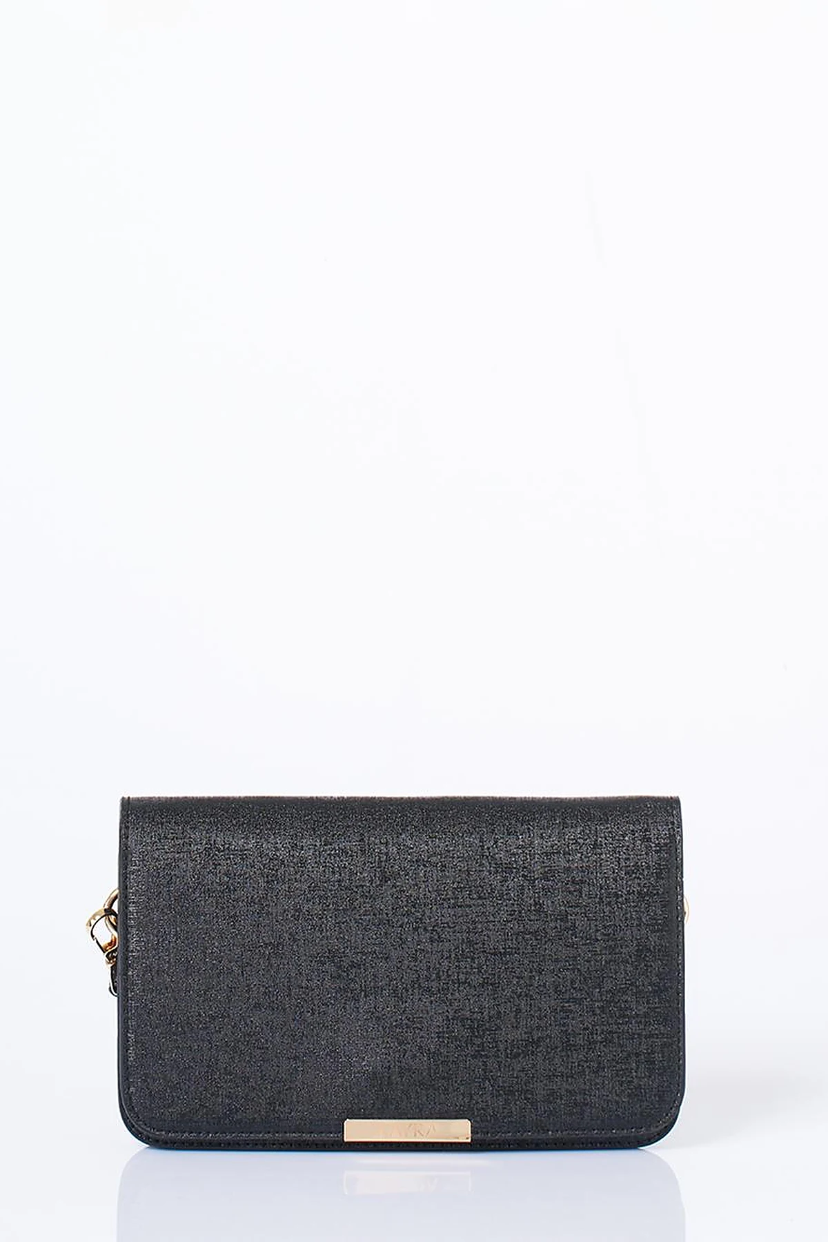 Flap Bag Wallet in Black