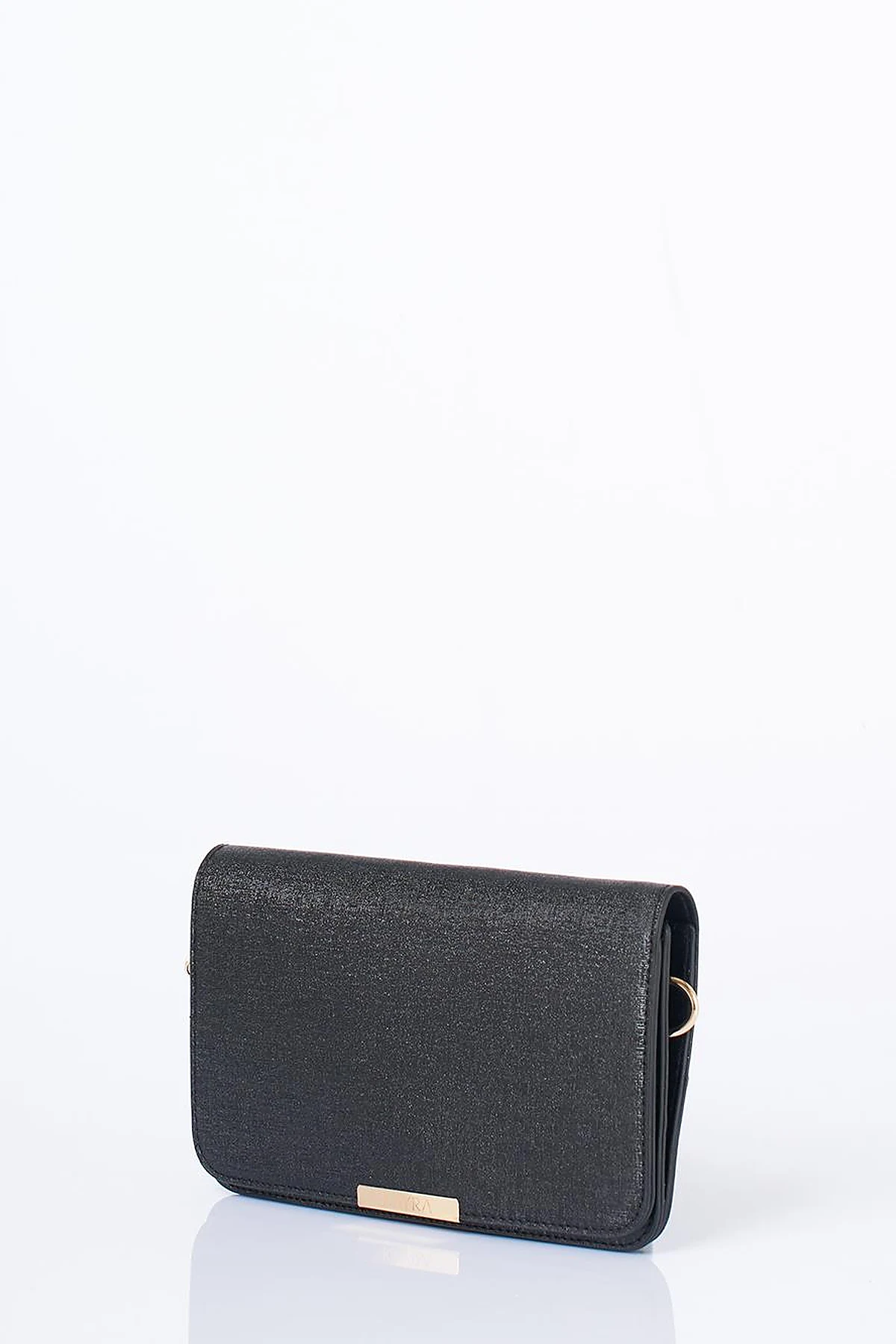 Flap Bag Wallet in Black