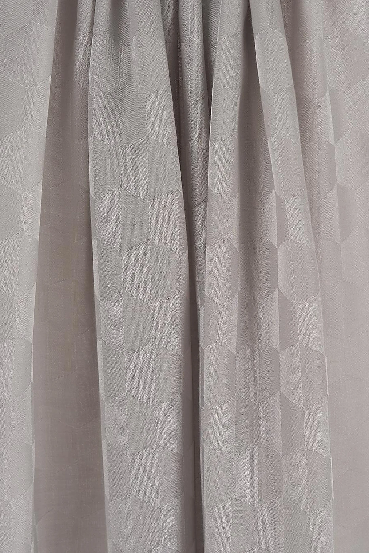 Cocoon Pattern Jacquard Woven Shawl in Silver