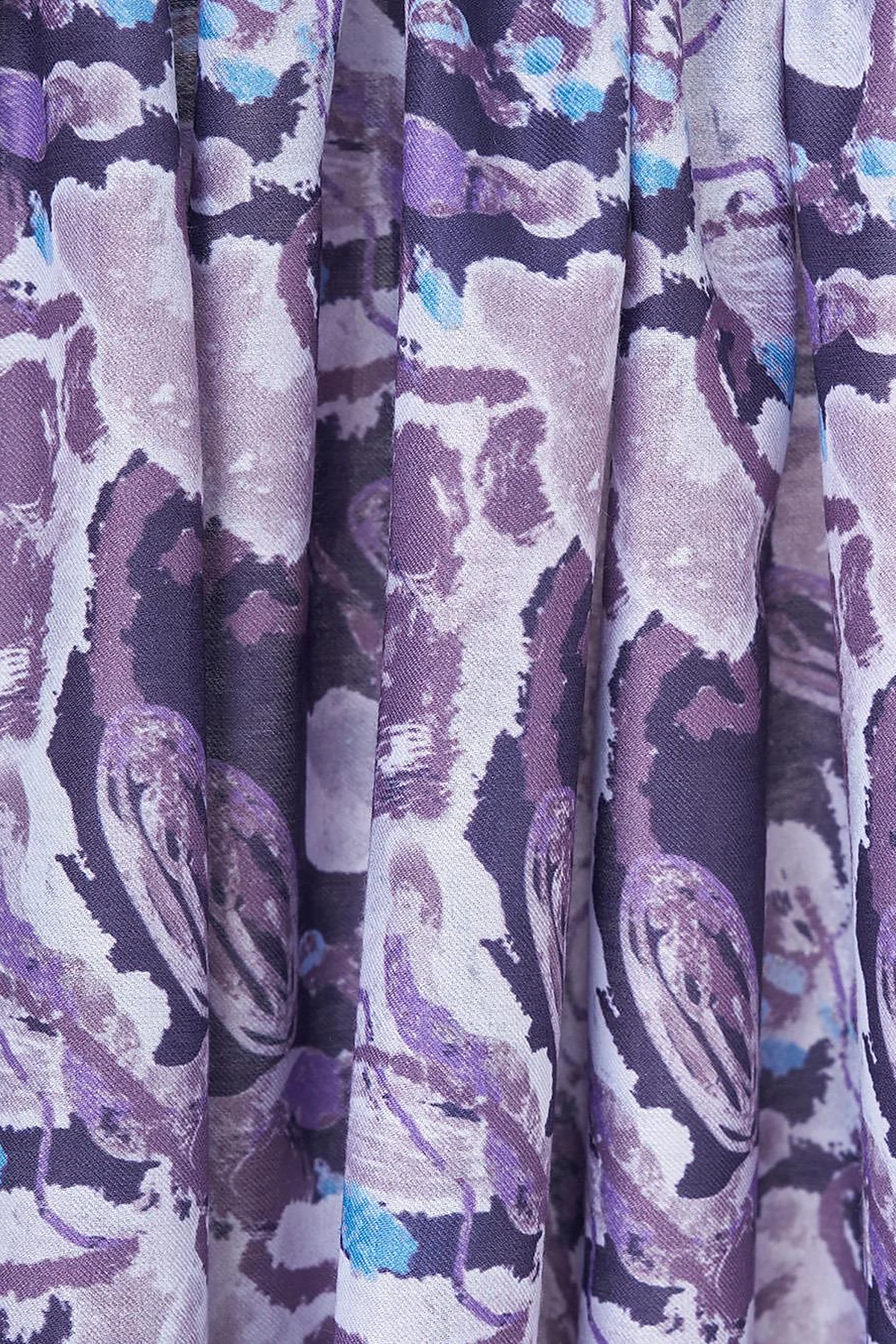 Batik Pattern Shawl in Purple