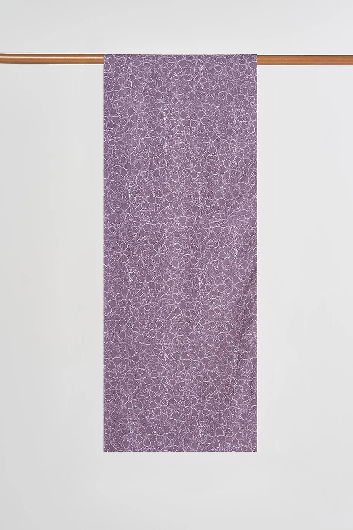 Floral Digital Print Shawl in Smoke