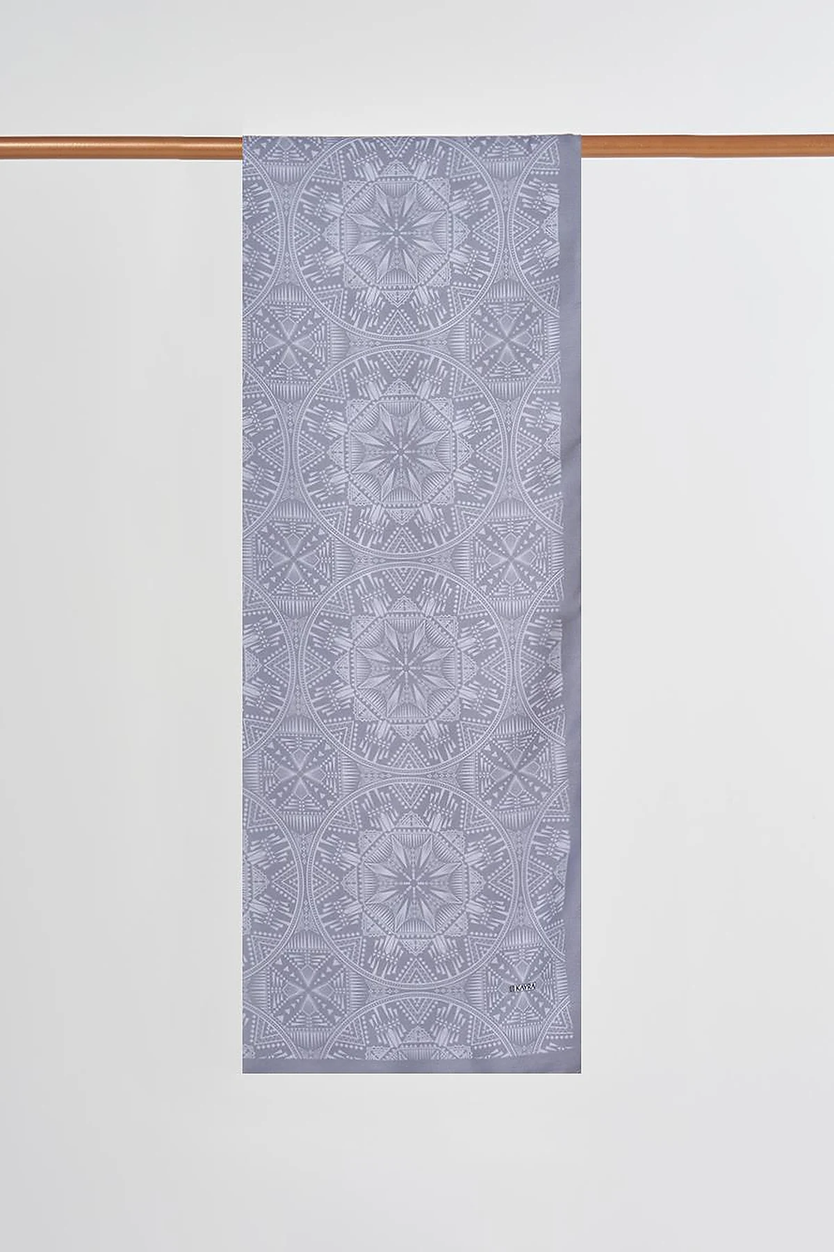 Patterned Digital Printed Shawl Gray
