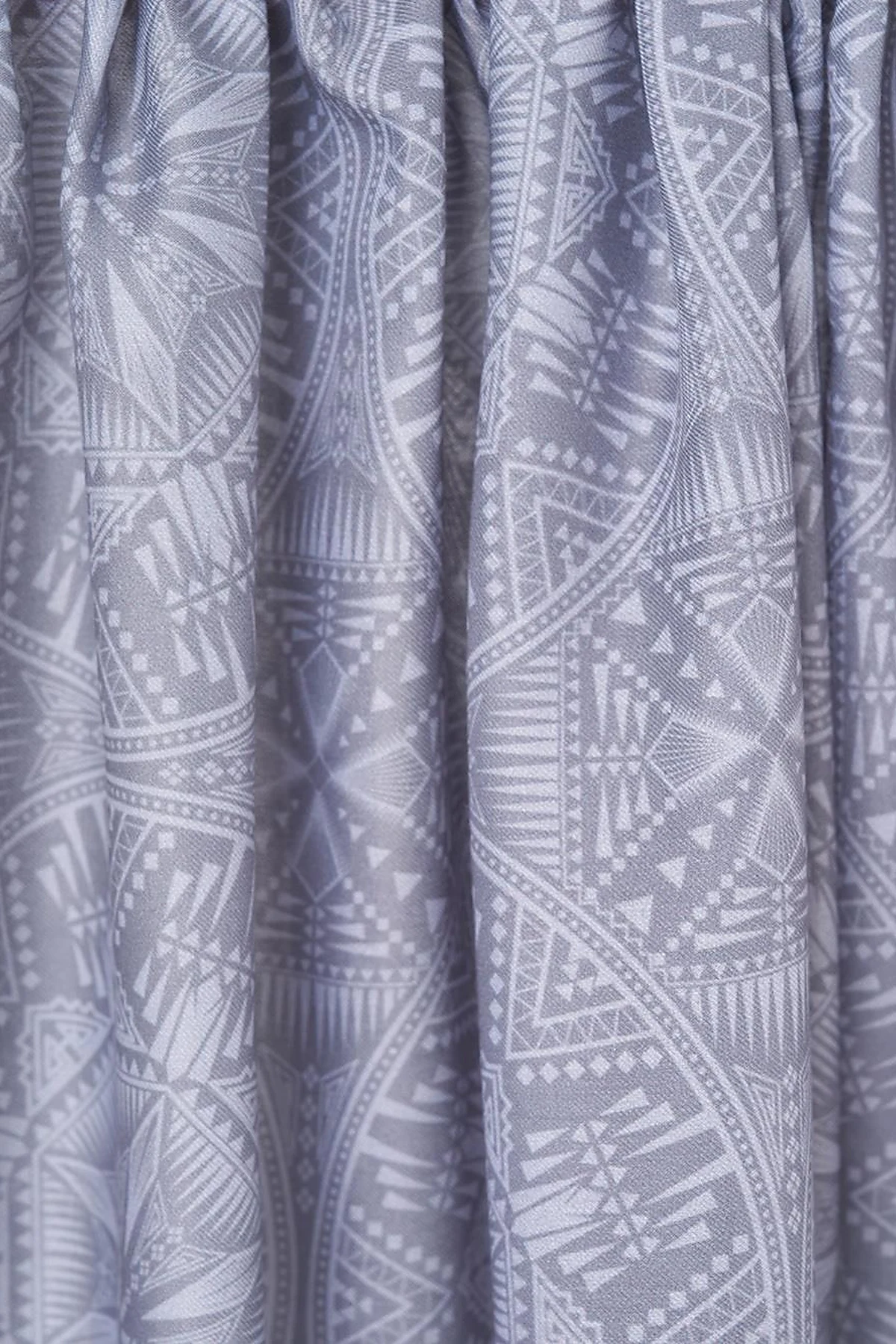 Patterned Digital Printed Shawl Gray