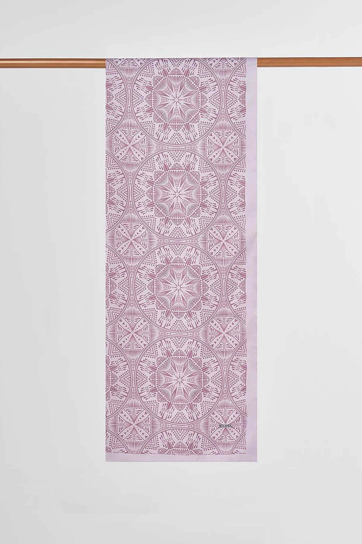 Patterned Digital Print Shawl in Mink