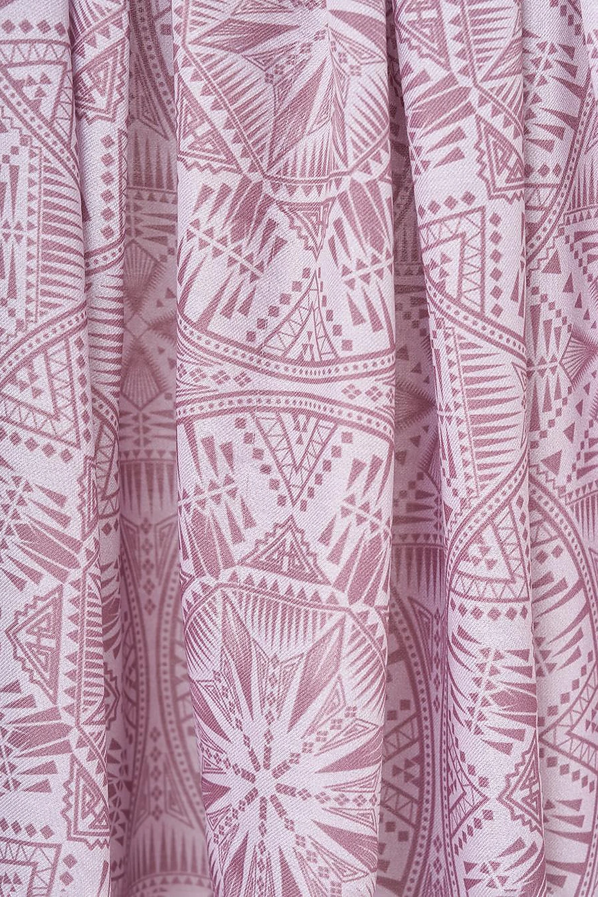Patterned Digital Print Shawl in Mink