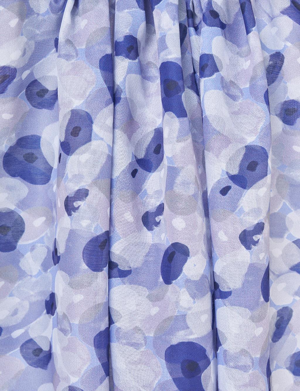 Abstract Pattern Shawl in Lilac