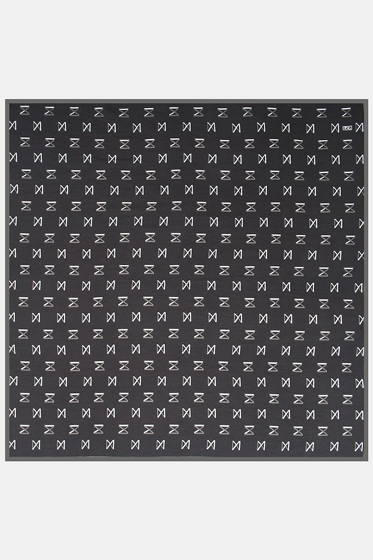 Logo Viscose Scarf in Black