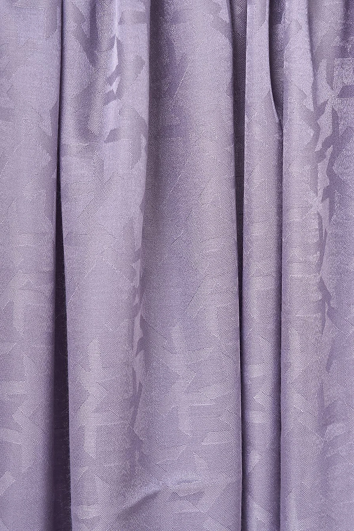 Jacquard Shawl with Logo Detail Lilac