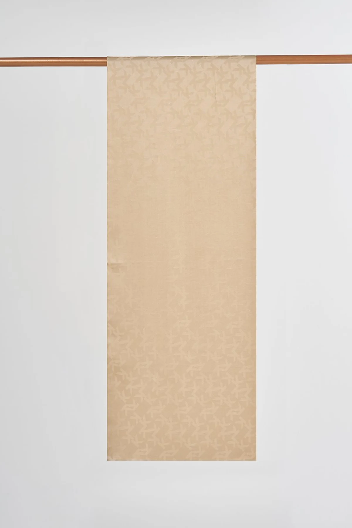 Jacquard Shawl with Logo Detail Beige