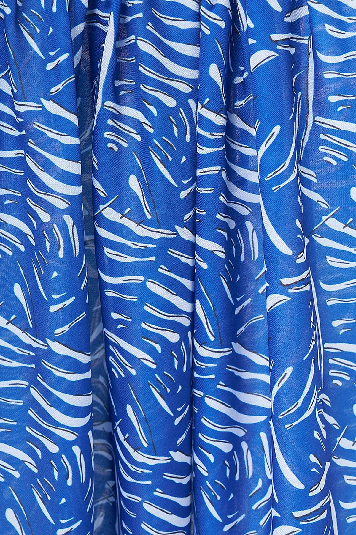 Abstract Pattern Digital Printed Shawl Indigo