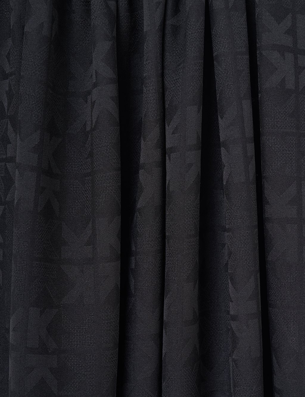 Viscose Shawl with Large Logo in Black