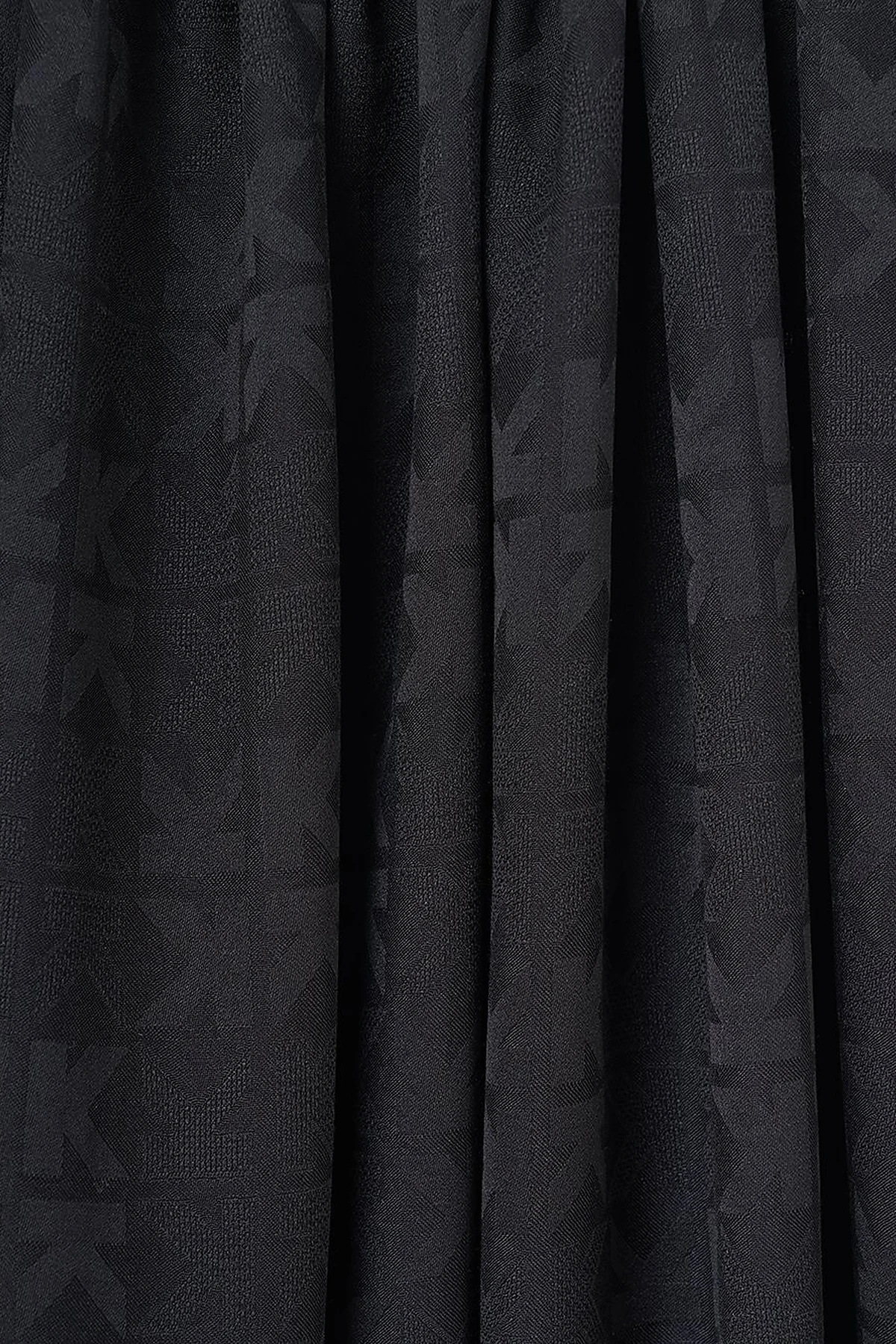 Viscose Shawl with Large Logo in Black