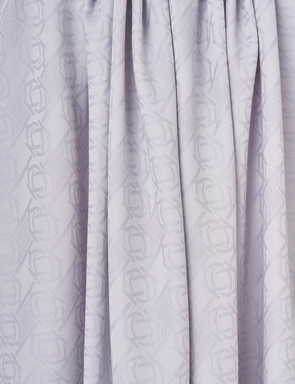 Viscose Shawl with Cross Logo in Silver