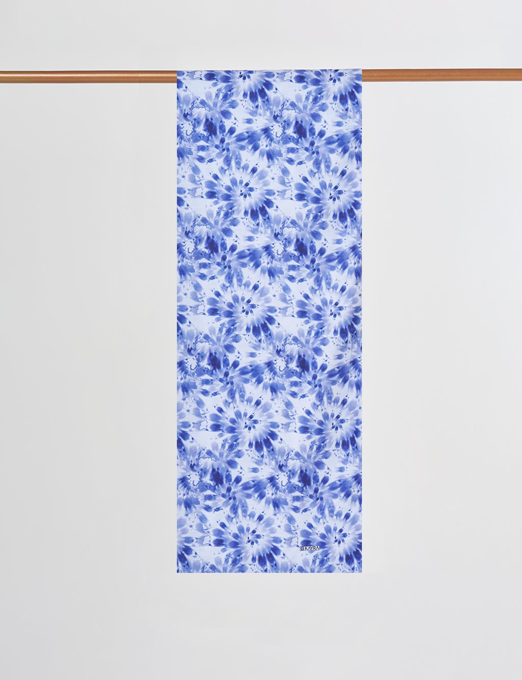 Batik Desen Dijital Baskı Şal İndigo