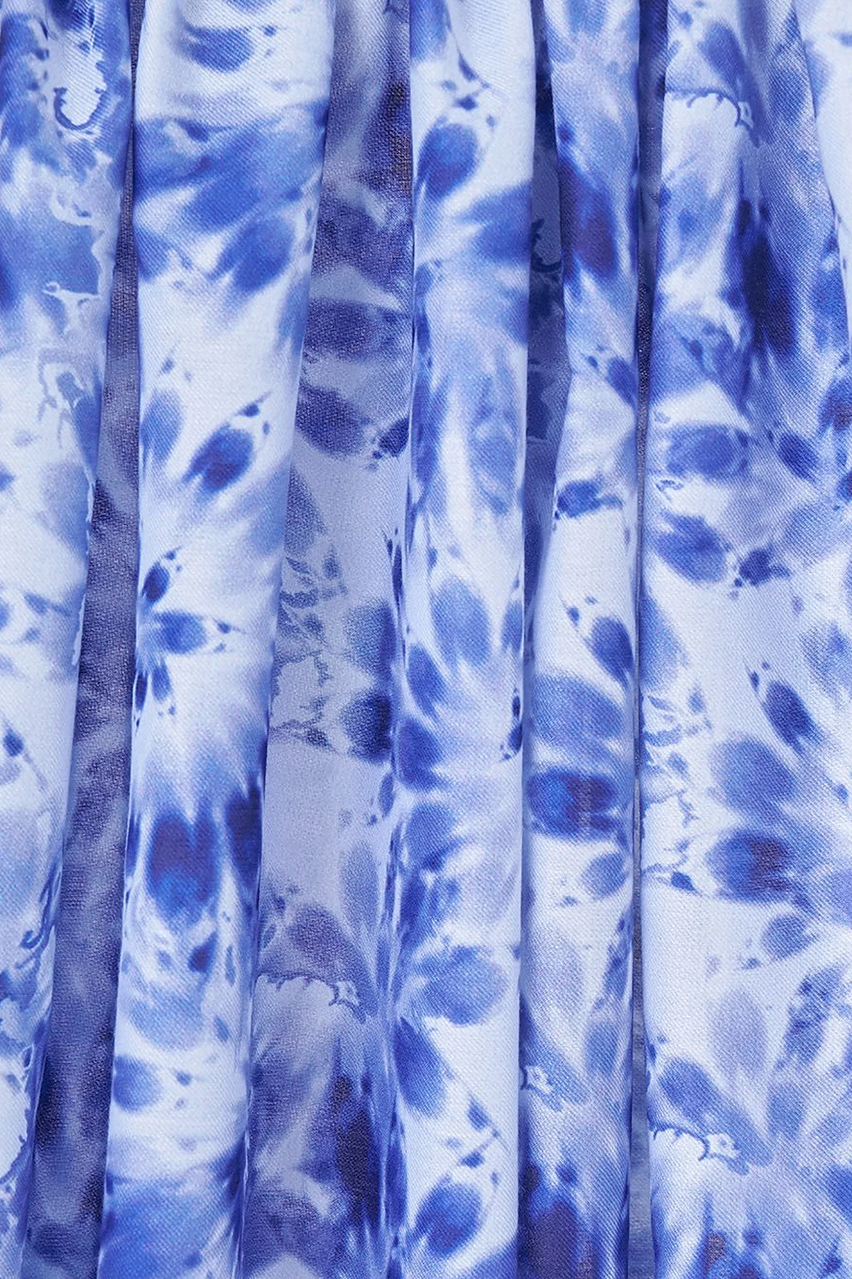 Batik Desen Dijital Baskı Şal İndigo