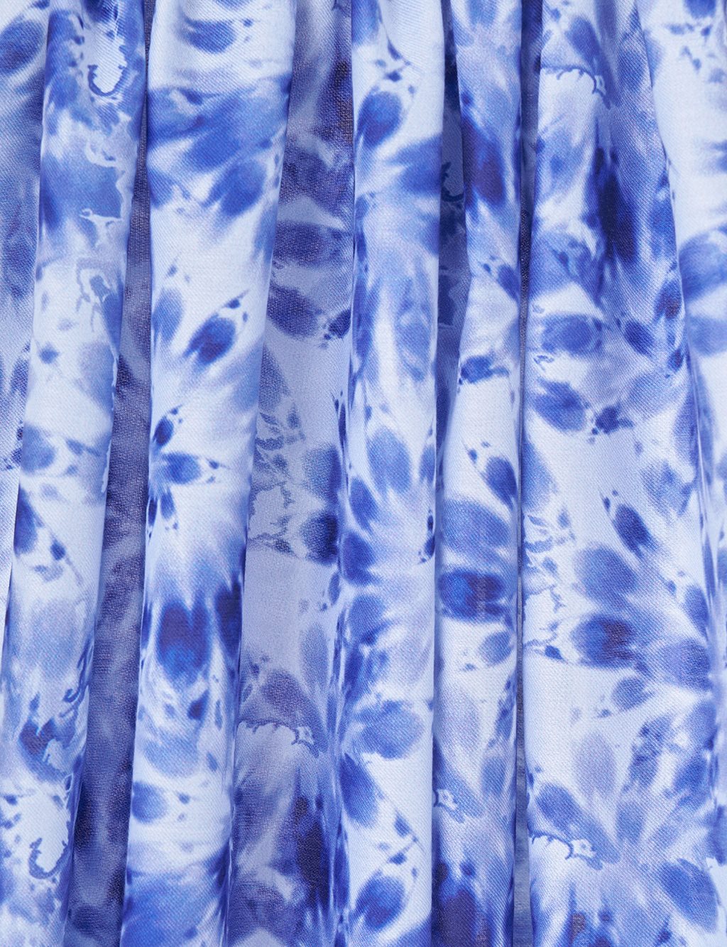 Batik Desen Dijital Baskı Şal İndigo