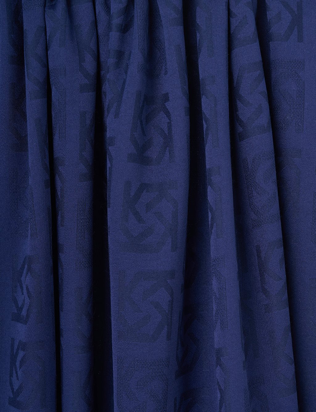 Logo Detaylı Viskon Şal Lacivert 