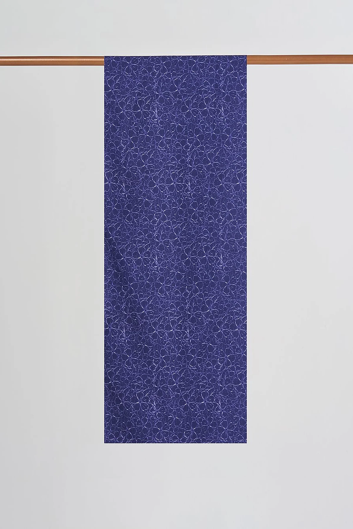 Floral Digital Print Shawl in Navy Blue